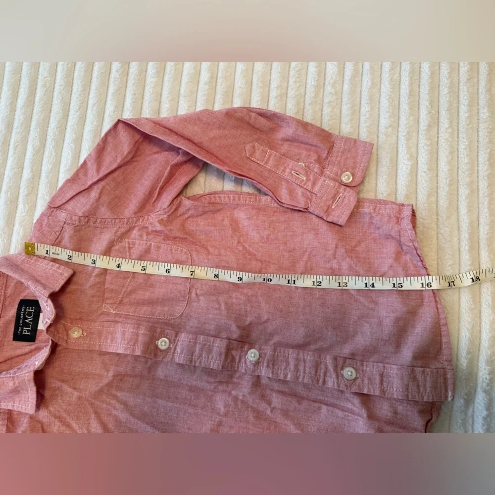 The Children's Place Light Red Button-Down Shirt